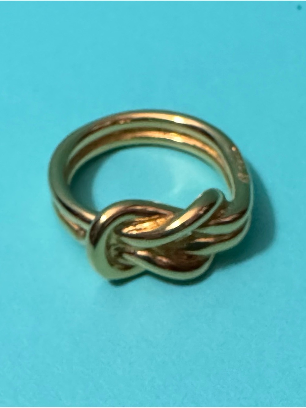Hermes Gold Knot Scarf Ring - Women Jewelry